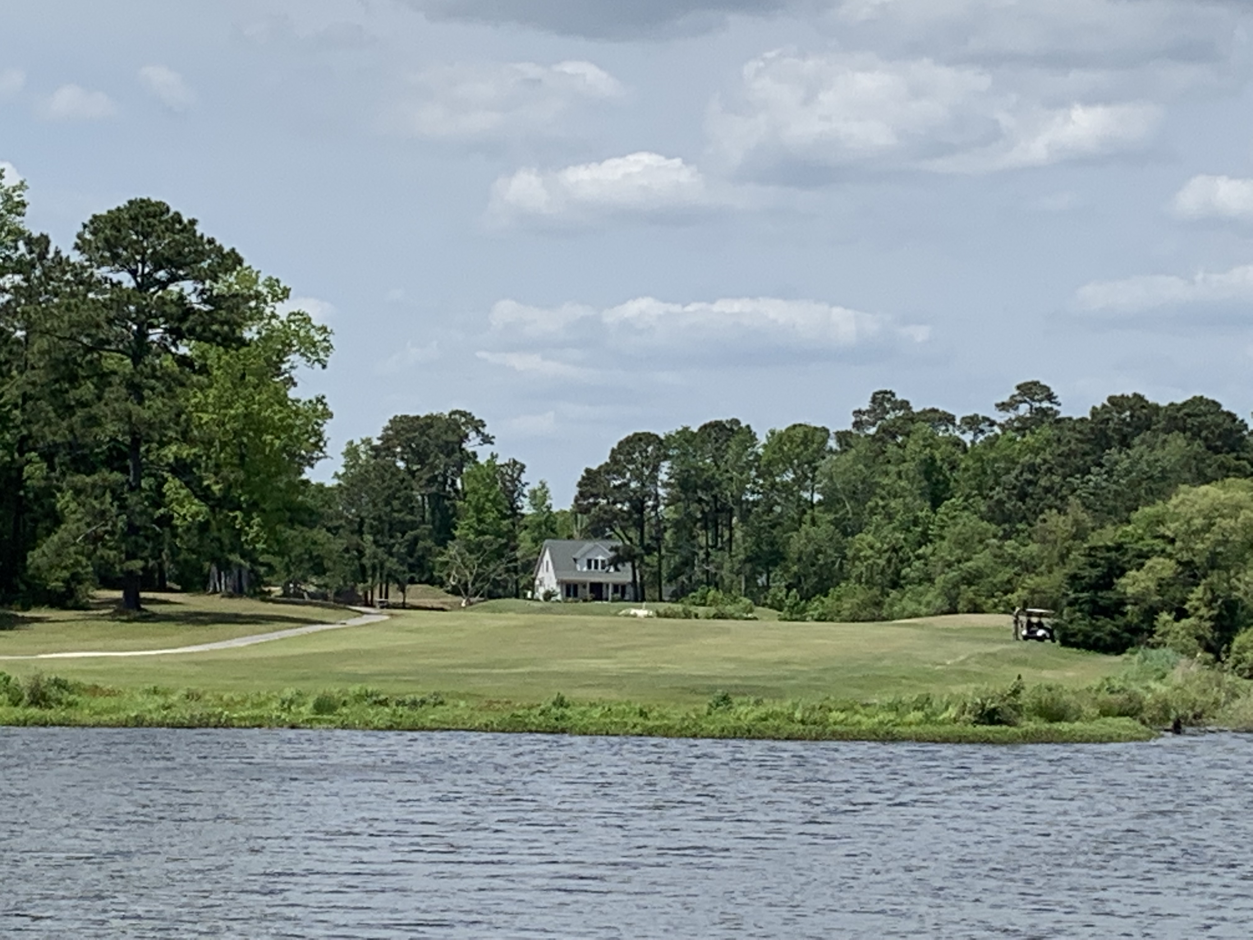 Picture of water on hole 8. 